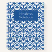 Küstenwache-Muster - Der weiße Lotus Notizblock (Vorderseite)