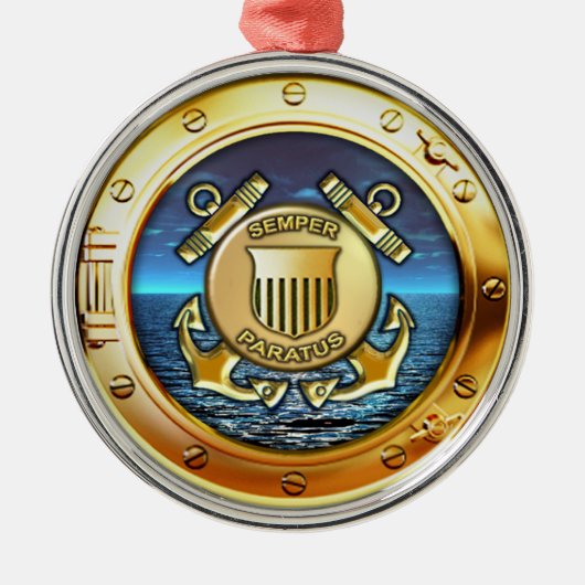 Küstenwache Ornament Aus Metall (Vorne)