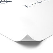 Küstenwache Oyster & Perl Begrüßungszeichen Poster (Ecke)