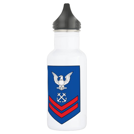 Küstenwache Rank E-5 Zweite Klasse Edelstahlflasche (Links)