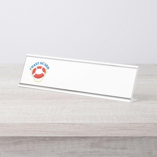 Küstenwache Schreibtischnamensplakette (Vorderseite )