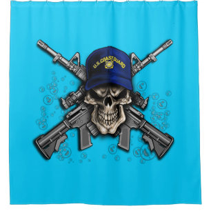 Küstenwache Skull Duschvorhang