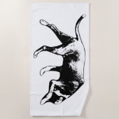 Küstenwache - Stille Dynamik Strandtuch (Vorderseite)