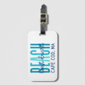 Küstenwache Strand Cape Cod MA (Ozean) Gepäckanhänger (Vorderseite Vertikal)