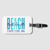 Küstenwache Strand Cape Cod MA (Ozean) Gepäckanhänger (Vorderseite (Horizontal))