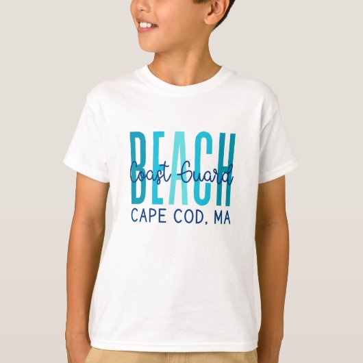 Küstenwache Strand Cape Cod MA (Ozean) T-Shirt (Vorderseite)