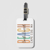 Küstenwache Strand Cape Cod MA (Sands) Gepäckanhänger (Vorderseite Vertikal)