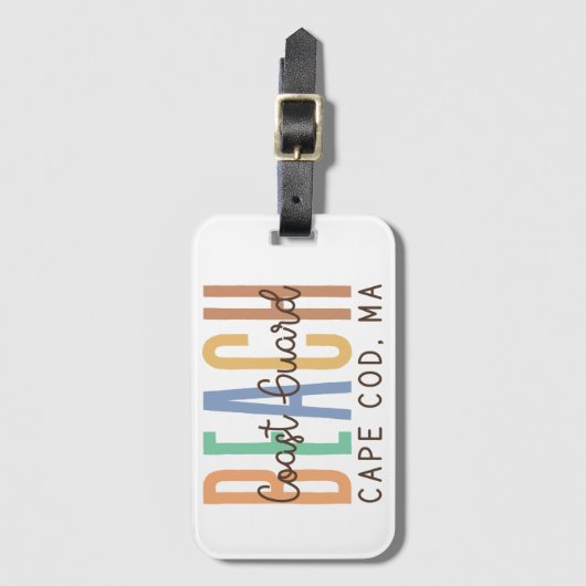 Küstenwache Strand Cape Cod MA (Sands) Gepäckanhänger (Vorderseite Vertikal)