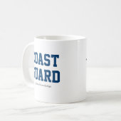 Küstenwache "Warnung: Küste" Keramik Tasse (Vorderseite Links)
