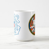 Küstenwachstations-Miami Beach Kaffeetasse (Mittel)