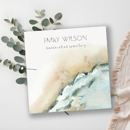 Küstenwacht Sand Beach Necklace Display Quadratische Visitenkarte