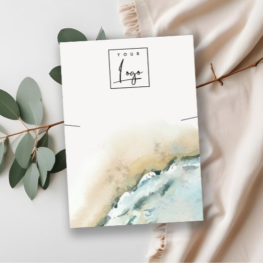 Küstenwacht Sand Beach Necklace Display Visitenkarte