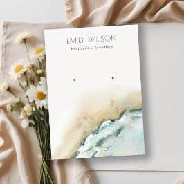 Küstenwacht Sand Beach Stuck Earring Display Visitenkarte