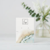 Küstenwacht Sandstrand Erdnecklace Visitenkarte (Stehend Vorderseite)