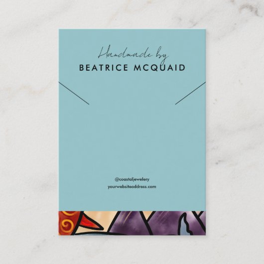 Küstenwal | Necklace Display Card Visitenkarte (Vorderseite)