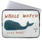 Küstenwal-Uhr der kunst-| Laptopschutzhülle (Vorderseite)