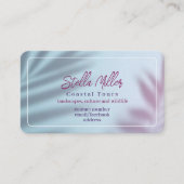 Küstenwanderungen Eleganter Fremdenführer Visitenkarte (Vorderseite)
