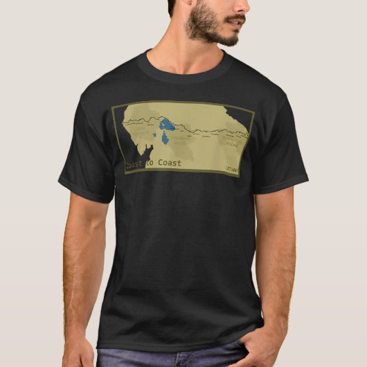 Küstenwanderweg T-Shirt (Vorderseite)