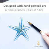 Küstenwasserfarbe unter den Seeadressen