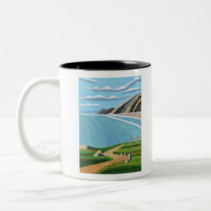 Küstenweg-Magdalena-Frohnsdorff Zweifarbige Tasse