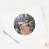 Küstenweg Runder Aufkleber (Umschlag)