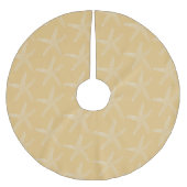 Küstenweihnachtsstarfish-Baum-Rock Polyester Weihnachtsbaumdecke (Vorderseite)