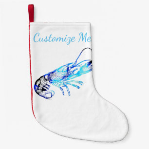KüstenweihnachtsVintager Maine-Hummer-Strumpf Kleiner Weihnachtsstrumpf