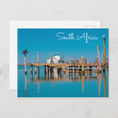 Küstenwelddrif Südafrika Landschaftsboote Postkarte (Vorne/Hinten)