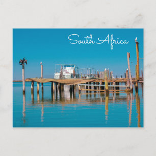 Küstenwelddrif Südafrika Landschaftsboote Postkarte