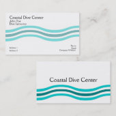 Küstenwellen Visitenkarte (Vorne/Hinten)