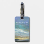 Küstenwolken Gepäckanhänger (Rückseite vertikal)