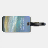 Küstenwolken Gepäckanhänger (Rückseite horizontal)