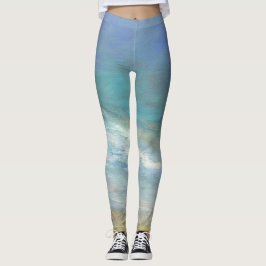 Küstenwolken Leggings (Vorderseite)