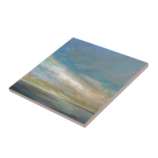 Küstenwolken mit Ozean Fliese (Seite)