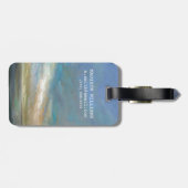 Küstenwolken mit Ozean Gepäckanhänger (Rückseite horizontal)