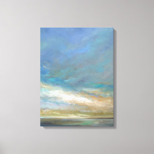 Küstenwolken mit Ozean Leinwanddruck