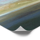 Küstenwolken mit Ozean Poster (Ecke)