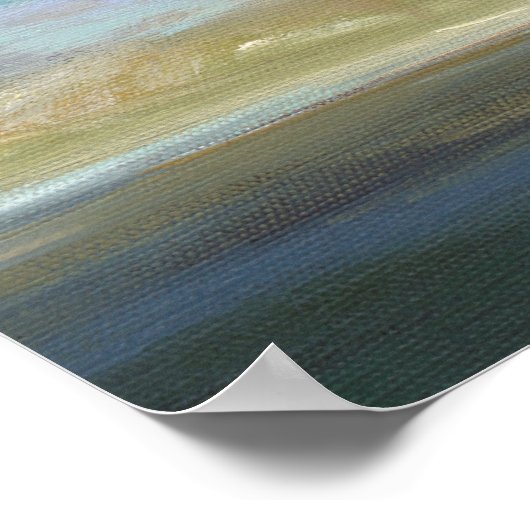 Küstenwolken mit Ozean Poster (Ecke)