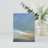 Küstenwolken mit Ozean Postkarte (Stehend Vorderseite)