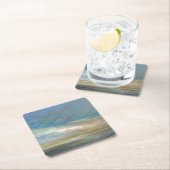 Küstenwolken mit Ozean Rechteckiger Pappuntersetzer (Vor Ort)