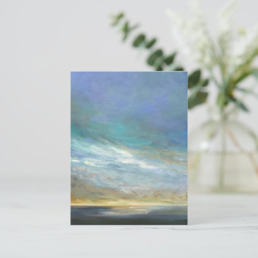 Küstenwolken Postkarte (Stehend Vorderseite)