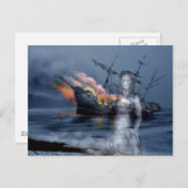 Küstenwrack Postkarte (Vorne/Hinten)