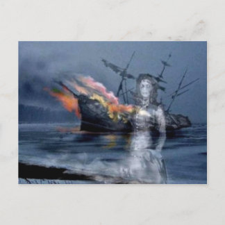 Küstenwrack Postkarte