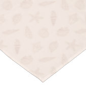 Küstenzauber Muschelrosa Tischdecke (Schrägansicht)