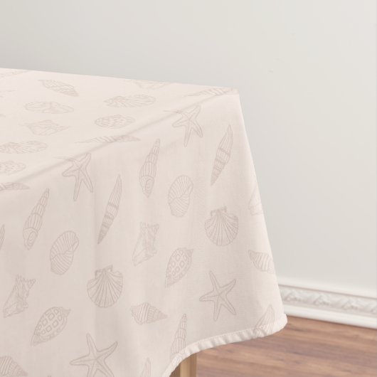 Küstenzauber Muschelrosa Tischdecke (Beispiel)