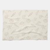 Küstenzauber Sand-Taupe Geschirrtuch (Horizontal)