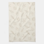 Küstenzauber Sand-Taupe Geschirrtuch (Vertikal)