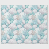 Küstenzellen und Korallenmuster#3 ID1009 Geschenkpapier (Flach)