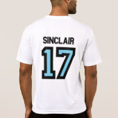 Küstenzerstampfungsbaseball T-Shirt (Rückseite)