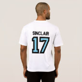 Küstenzerstampfungsbaseball T-Shirt (Schwarz voll)
